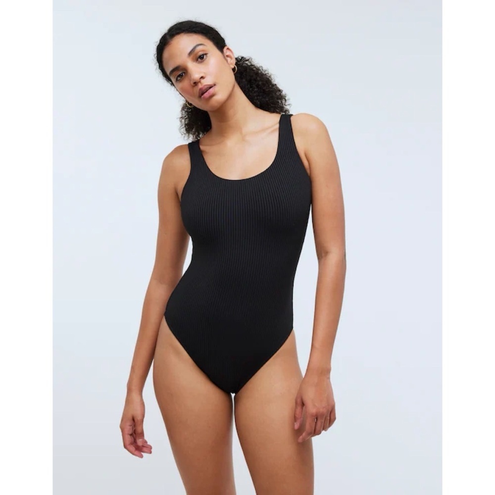 Madewell Ribbed Scoop-Neck One-Piece Swimsuit